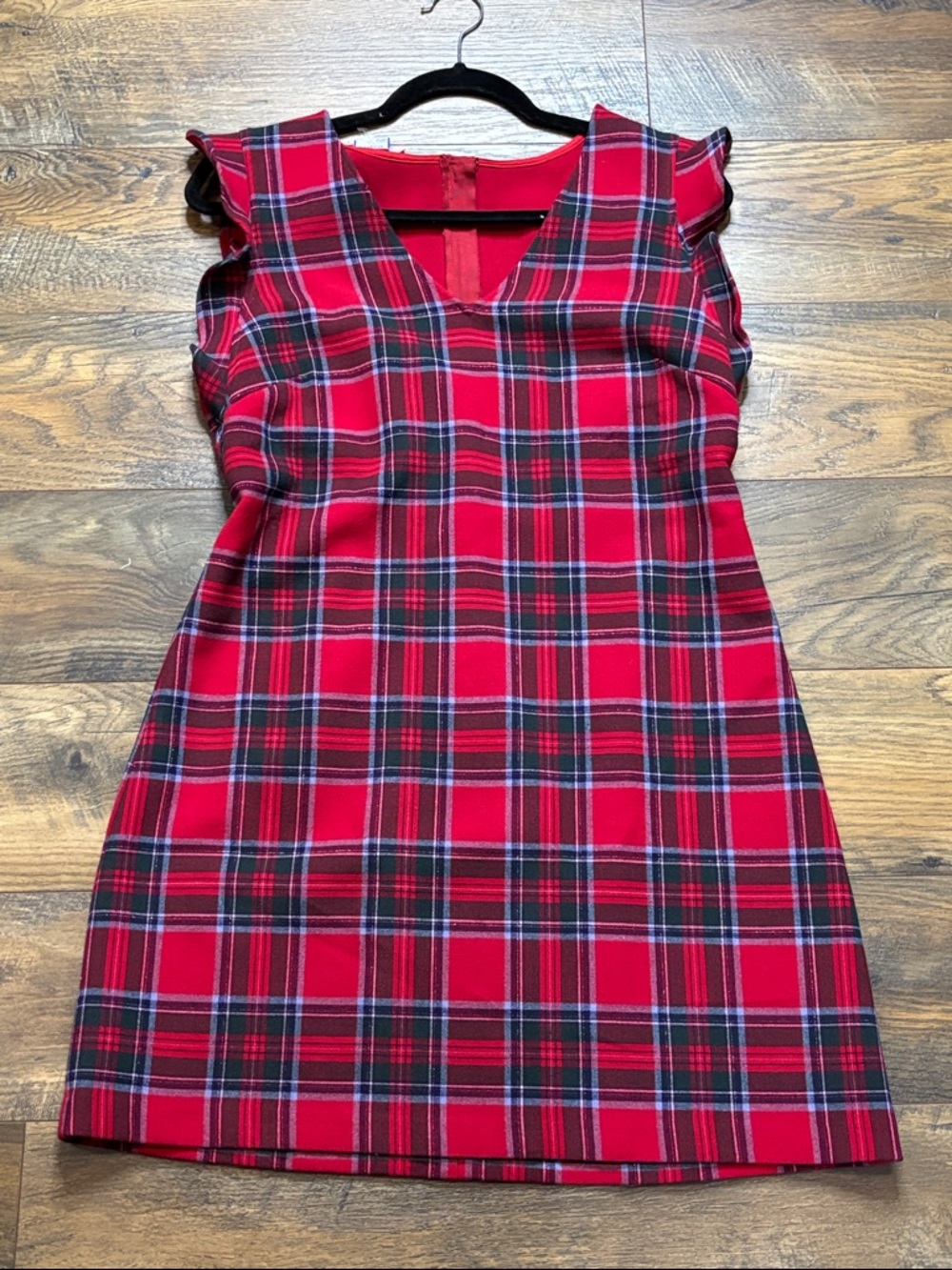 Vineyard Vines Red Plaid Midi Dress